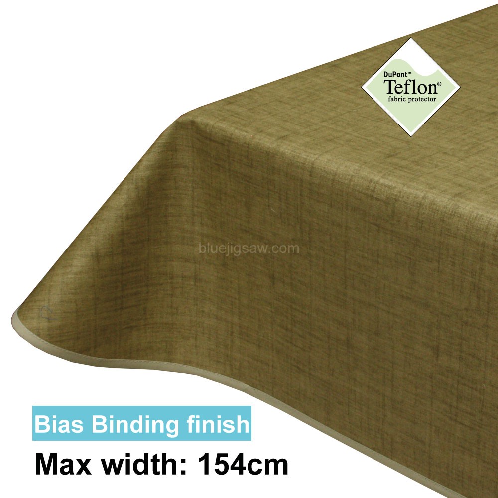 Acrylic Coated Tablecloth with Bias Binding