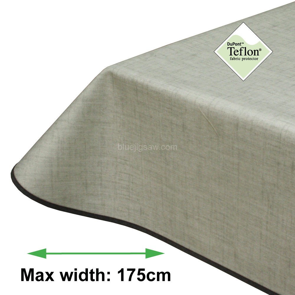 Symphony Light Silver Acrylic Coated Tablecloth with Teflon