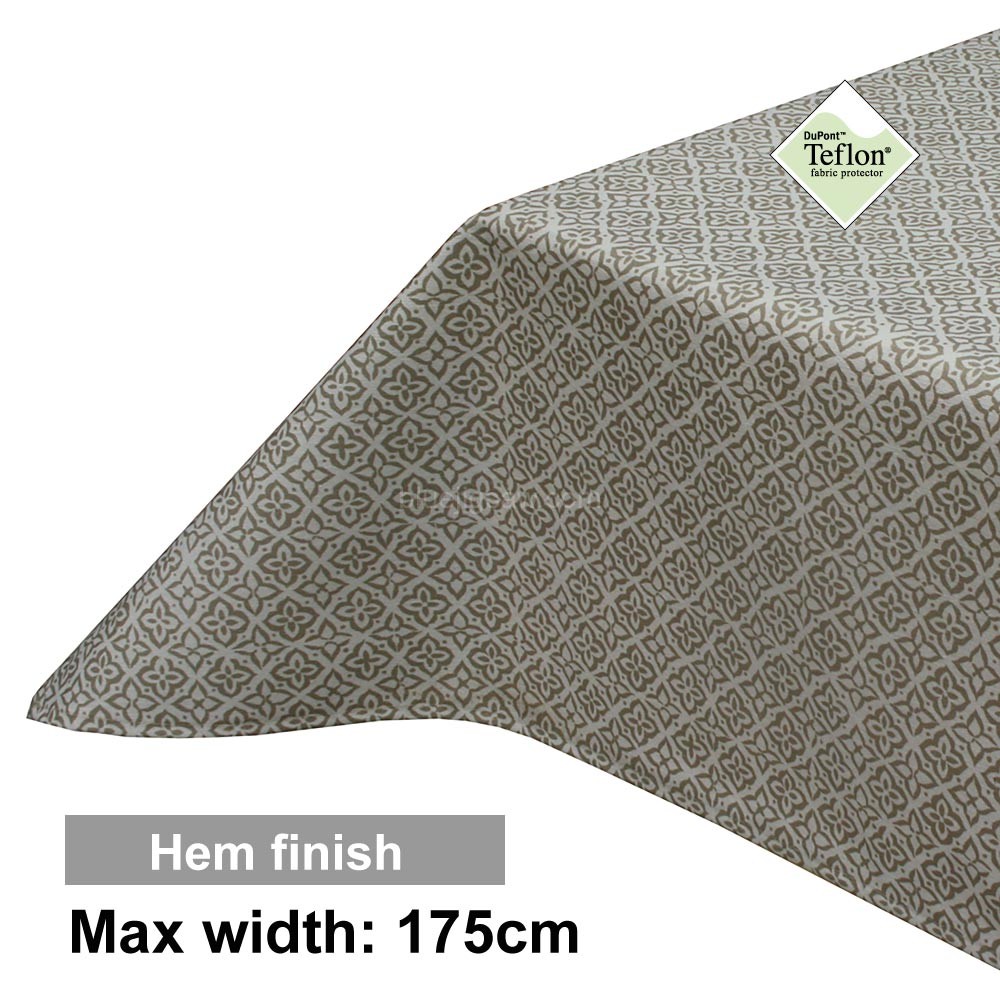 Acrylic Coated Tablecloth with Hem finish