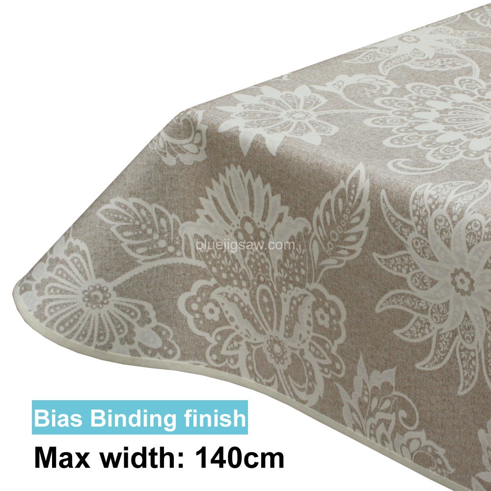 Acrylic Coated Tablecloth with Bias Binding