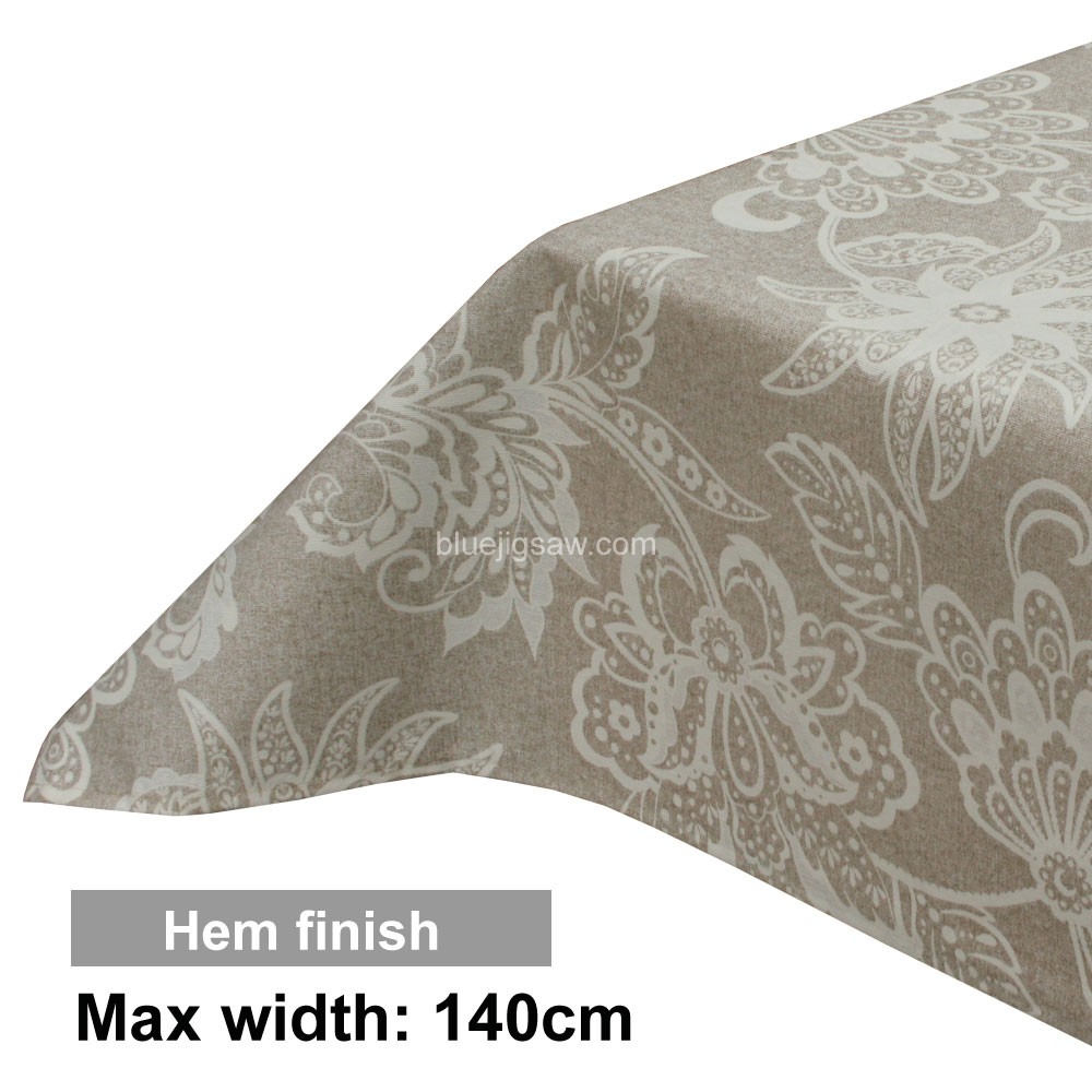Acrylic Coated Tablecloth with Hem finish