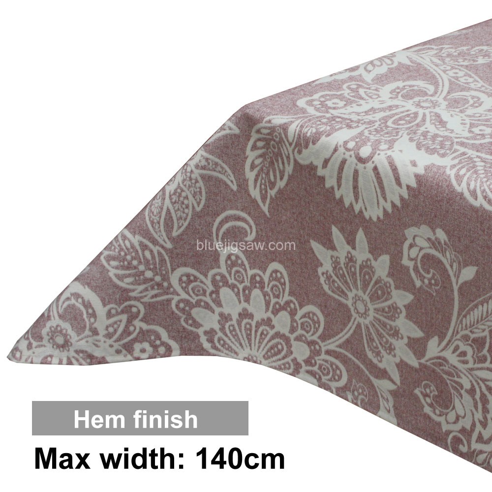 Acrylic Coated Tablecloth with Hem finish
