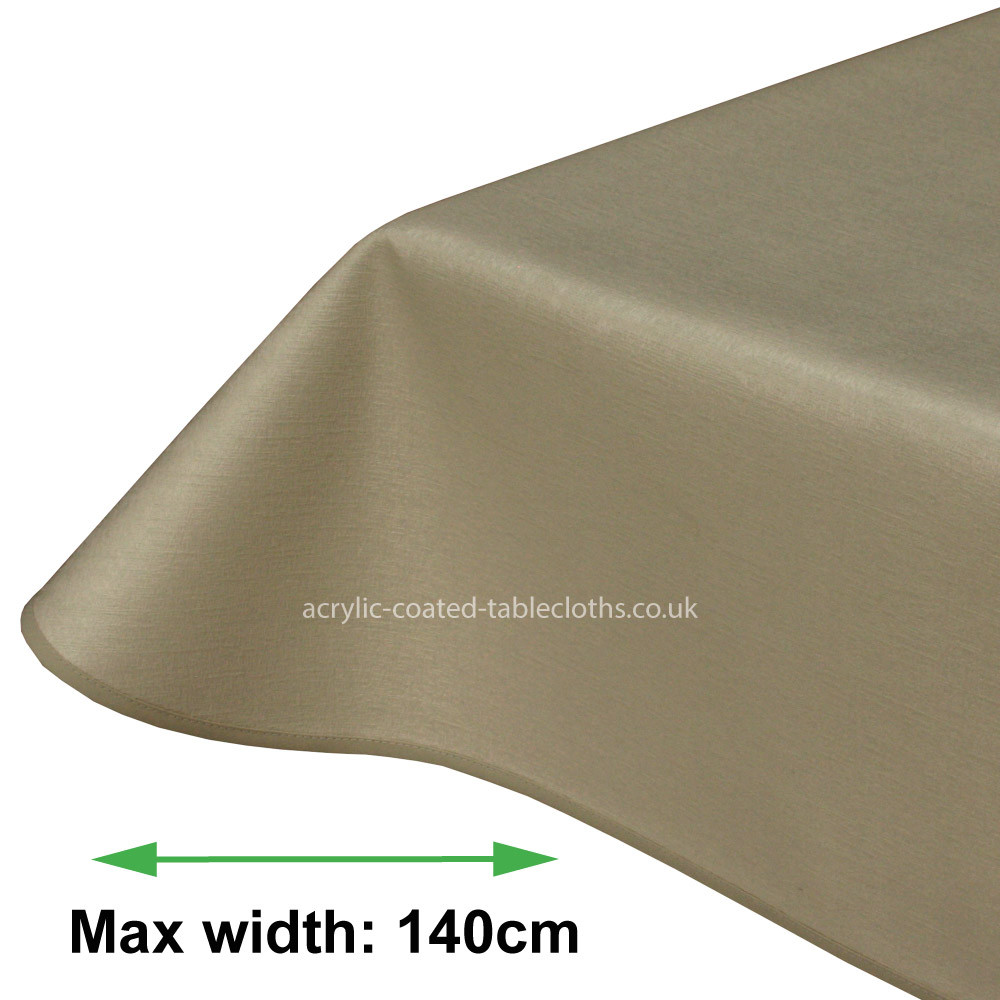 Melbourne Sand Acrylic Coated Tablecloth