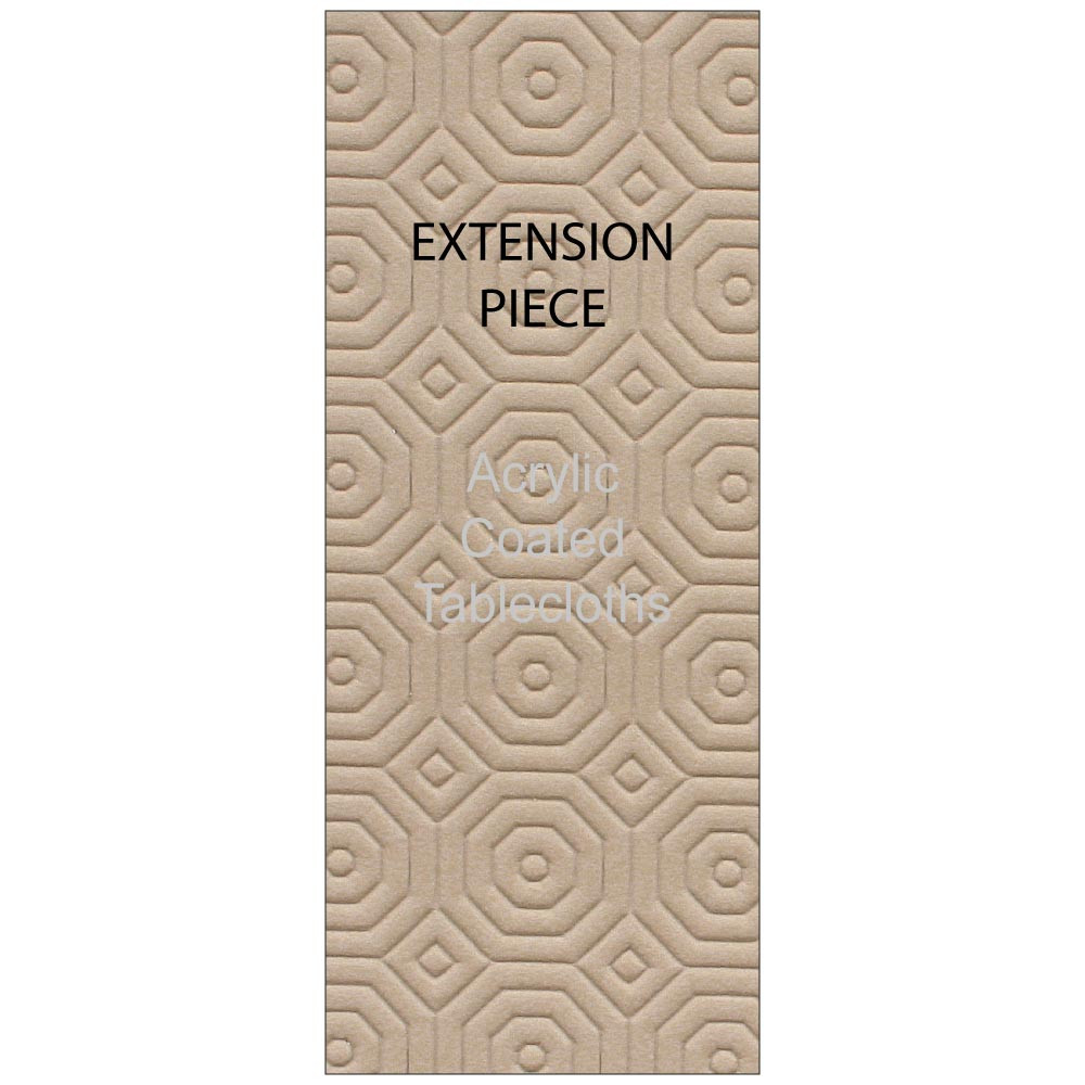 Rectangle Extension Beige Table Protector