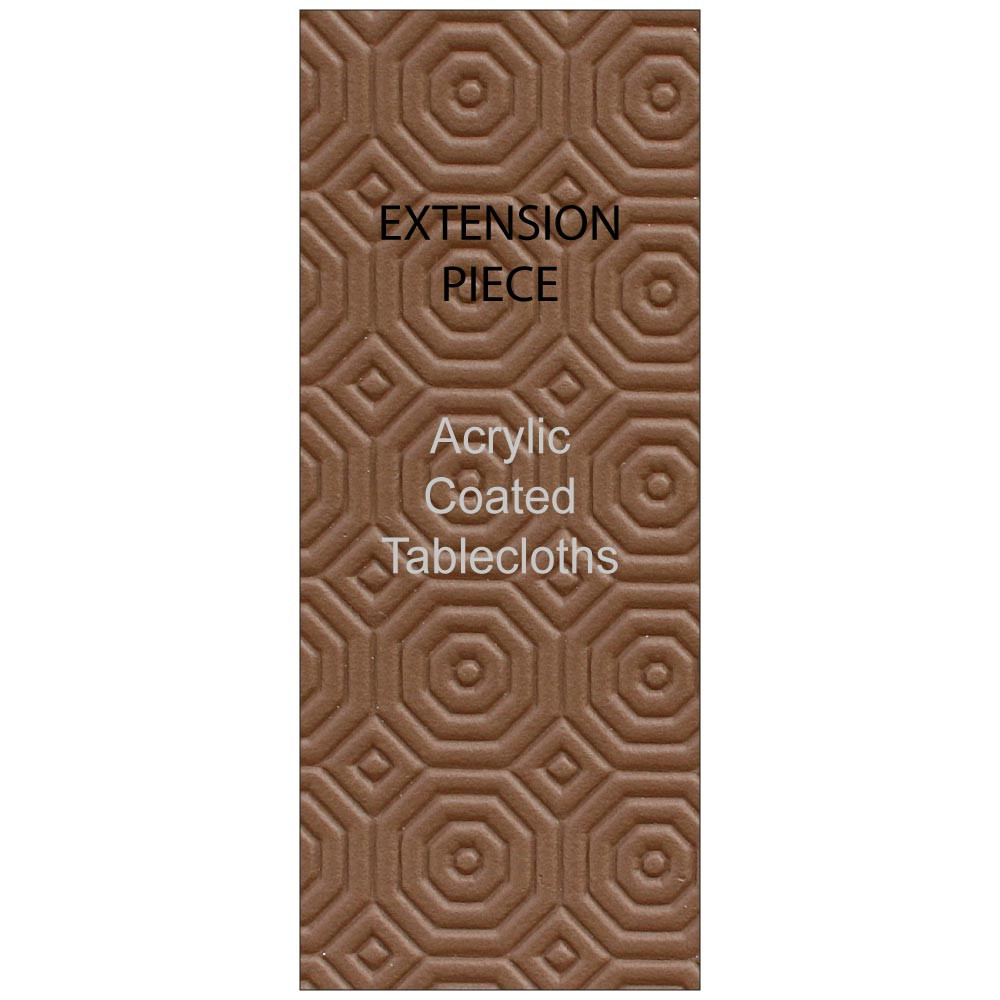 Rectangle Extension Brown Table Protector