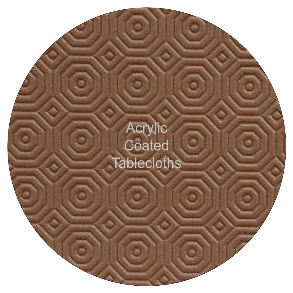 Round Brown Table Protector