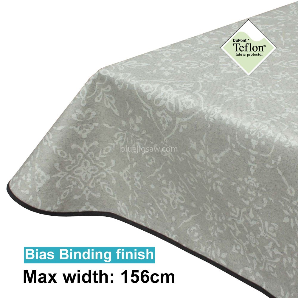Acrylic Coated Tablecloth with Bias Binding