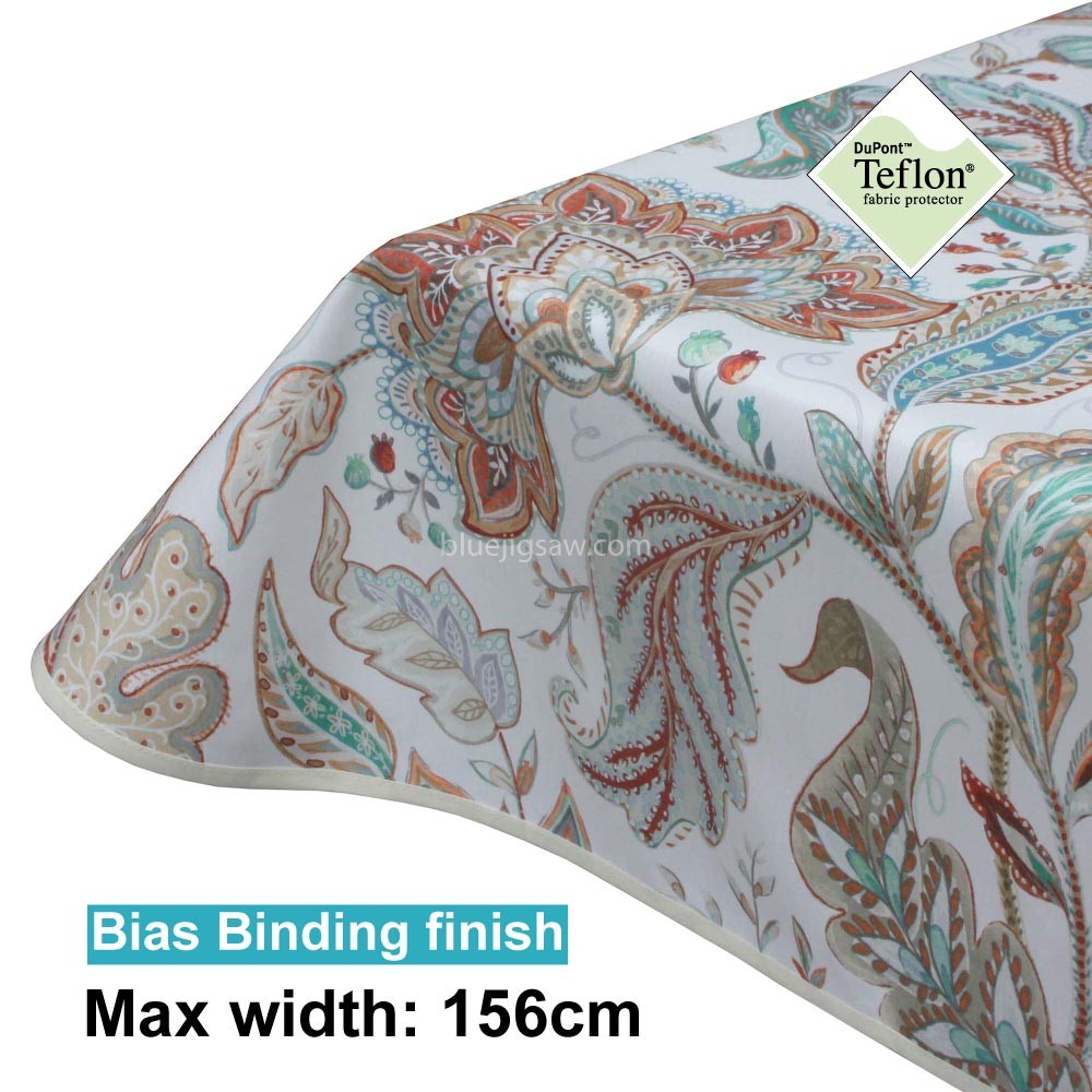 Acrylic Coated Tablecloth with Bias Binding finish