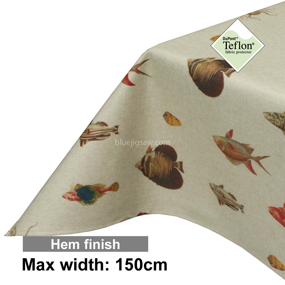 Acrylic Coated Tablecloth with Hem finish