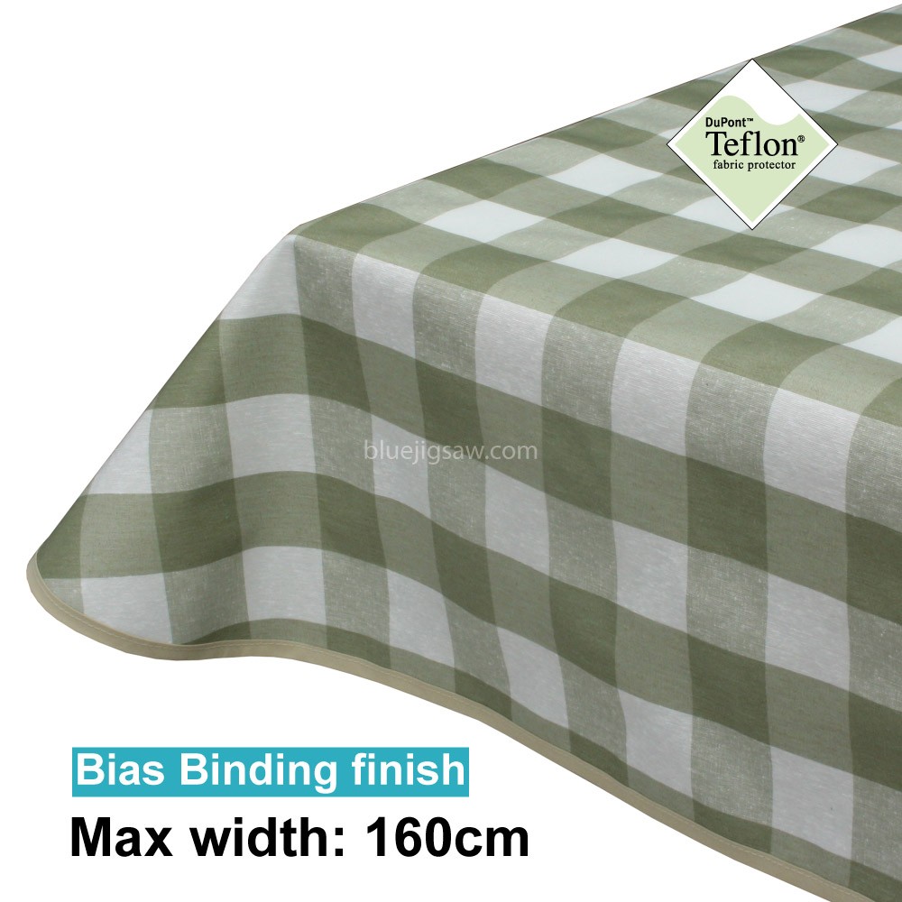 Acrylic Coated Tablecloth with Bias Binding