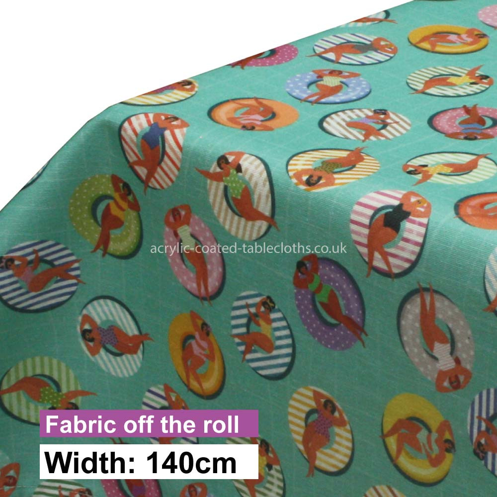 Aqua Lido Acrylic Coated Fabric