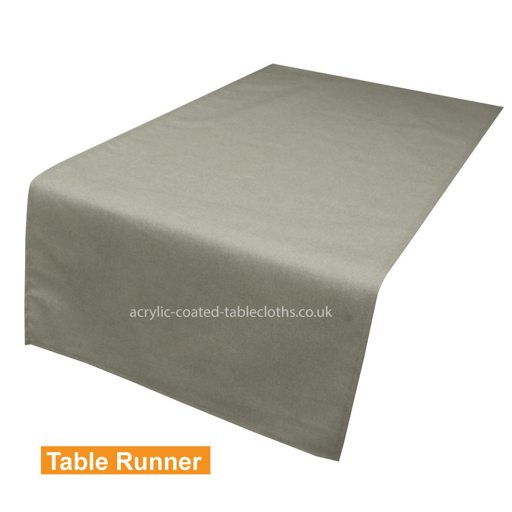 Maison Oatmeal Acrylic Coated Table Runner