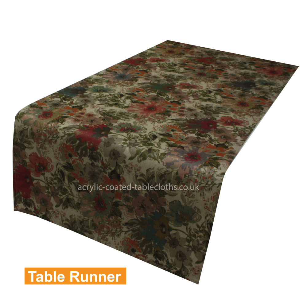 Sanderson Autumn Acrylic Coated Table Runner