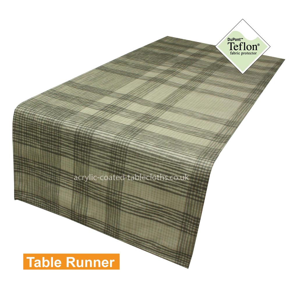 Wiggly Woo Grey Acrylic Coated Table Runner