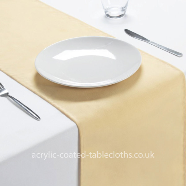 Ivory Spun Polyester Runner