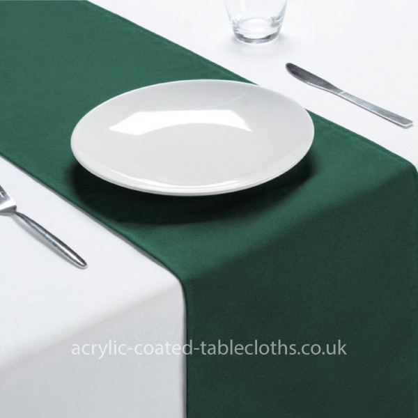 Forest Green Spun Polyester Runner