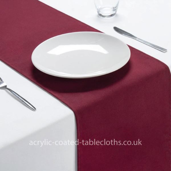 Maroon Spun Polyester Runner