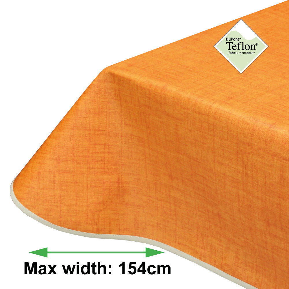 Symphony Otange Acrylic Coated Tablecloth with Teflon