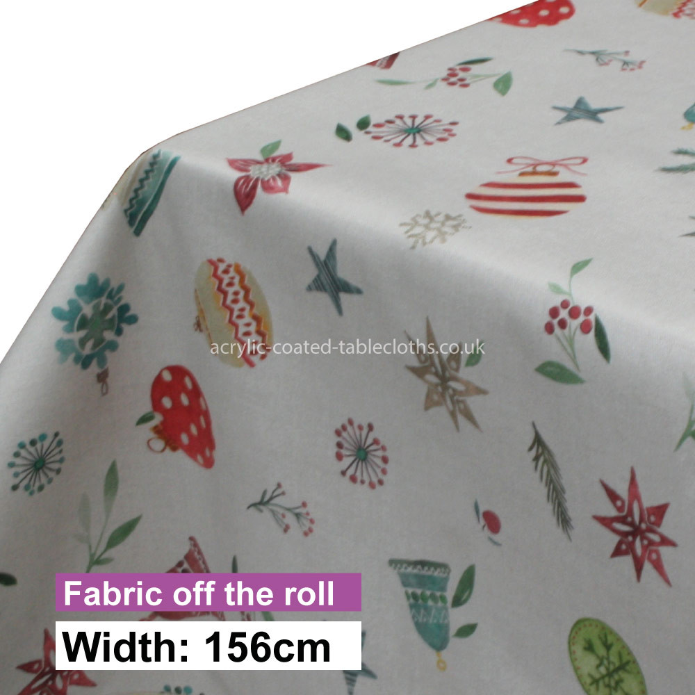 Christmas Time Acrylic Coated Fabric