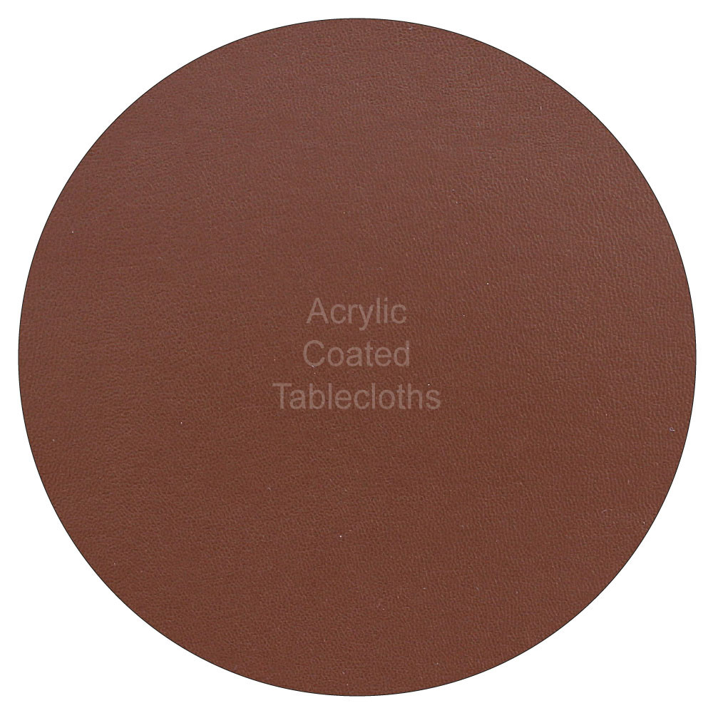 Round Brown Table Felt