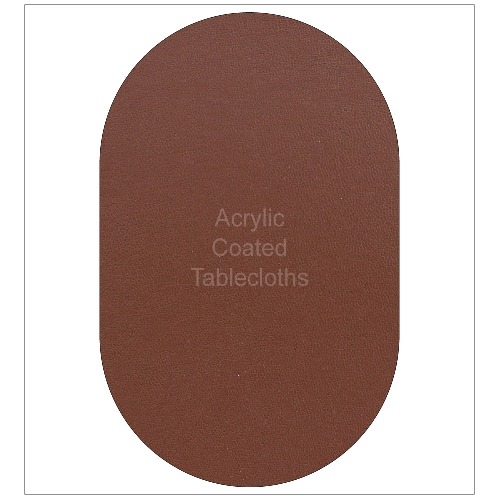 Oval Brown Table Felt
