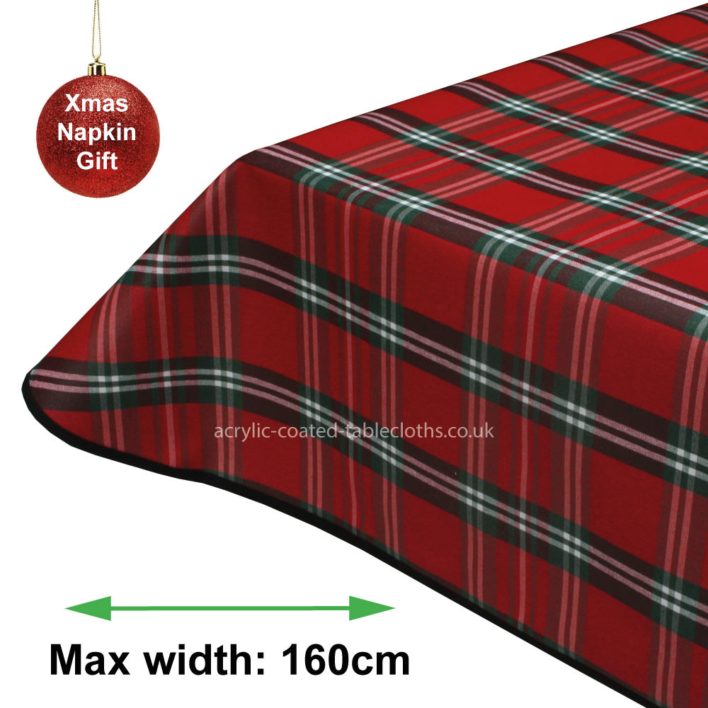 Classic Tartan Acrylic Coated Tablecloth with Teflon