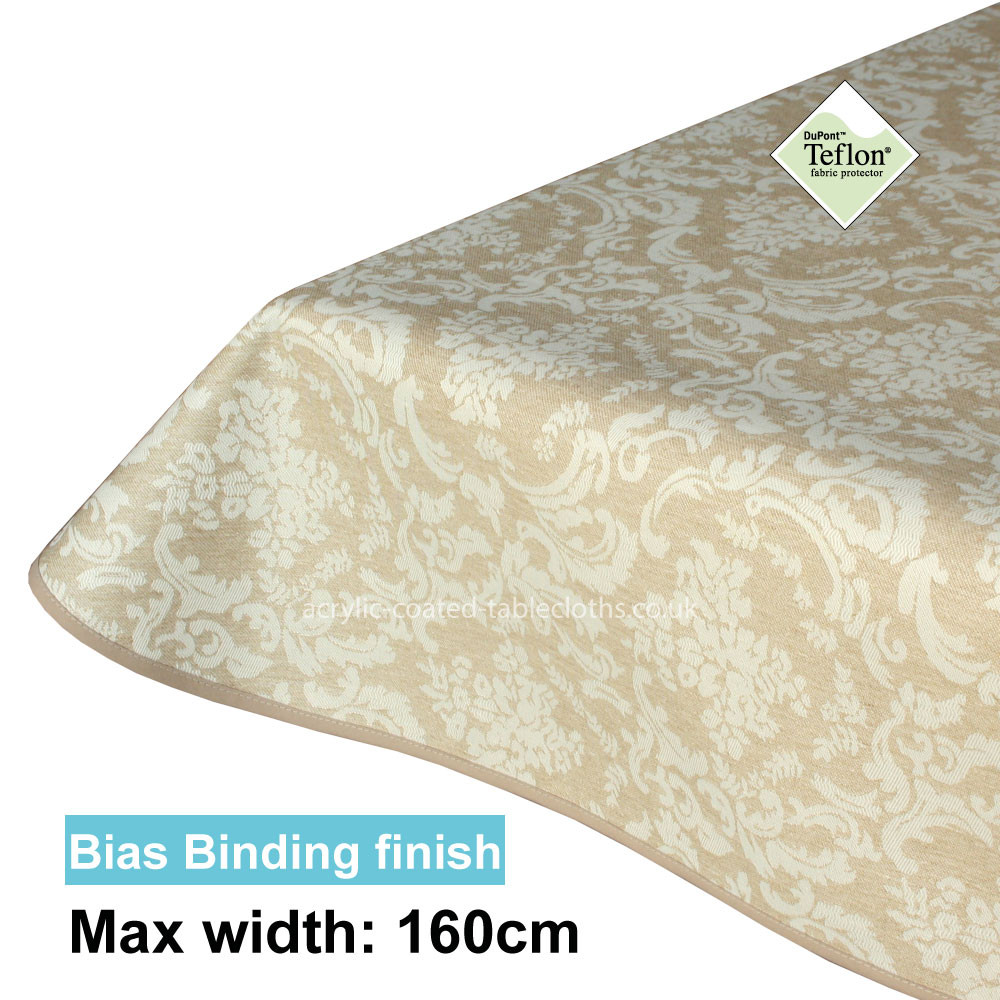 Acrylic Coated Tablecloth with Bias Binding