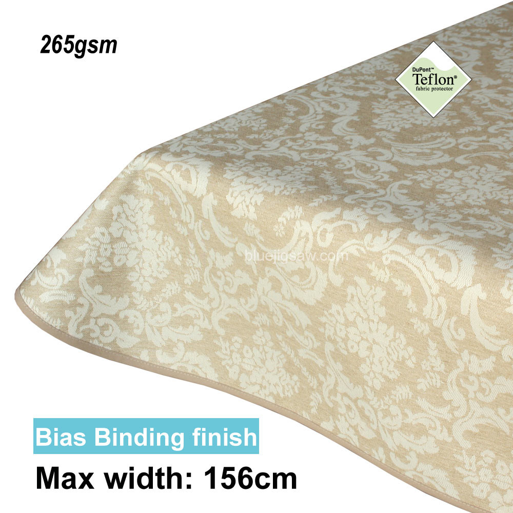 Acrylic Coated Tablecloth with Bias Binding