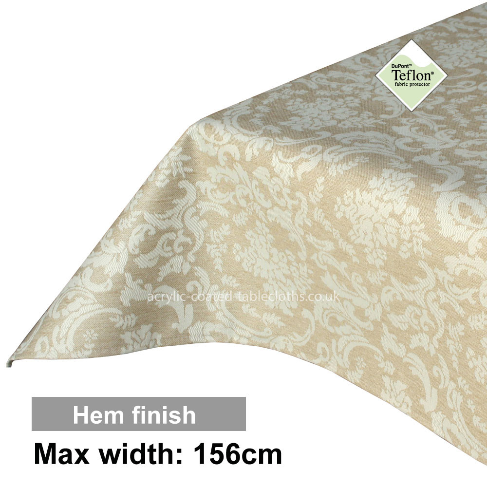 Acrylic Coated Tablecloth with Hem finish