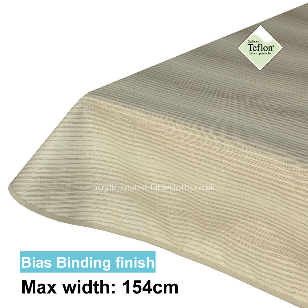 Acrylic Coated Tablecloth with Bias Binding