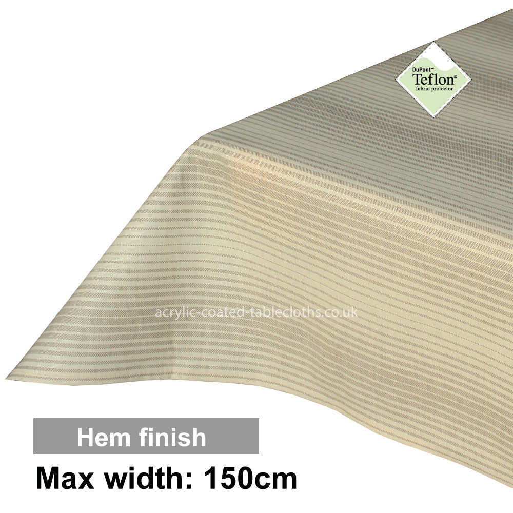Acrylic Coated Tablecloth with Hem finish