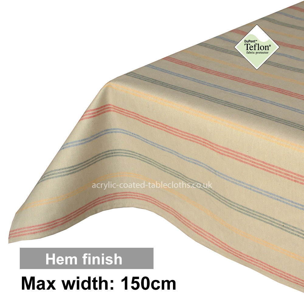 Acrylic Coated Tablecloth with Hem finish