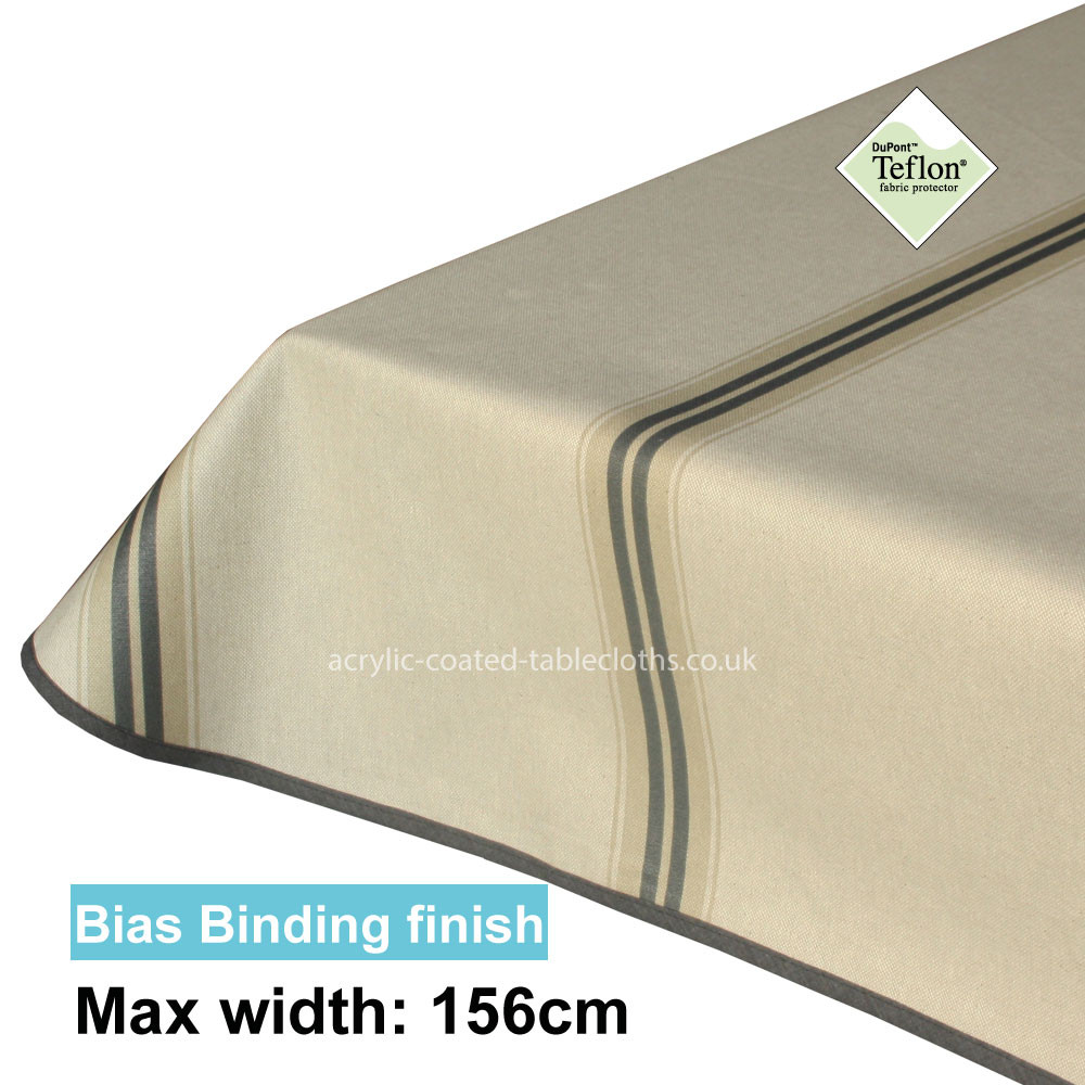 Acrylic Coated Tablecloth with Bias Binding
