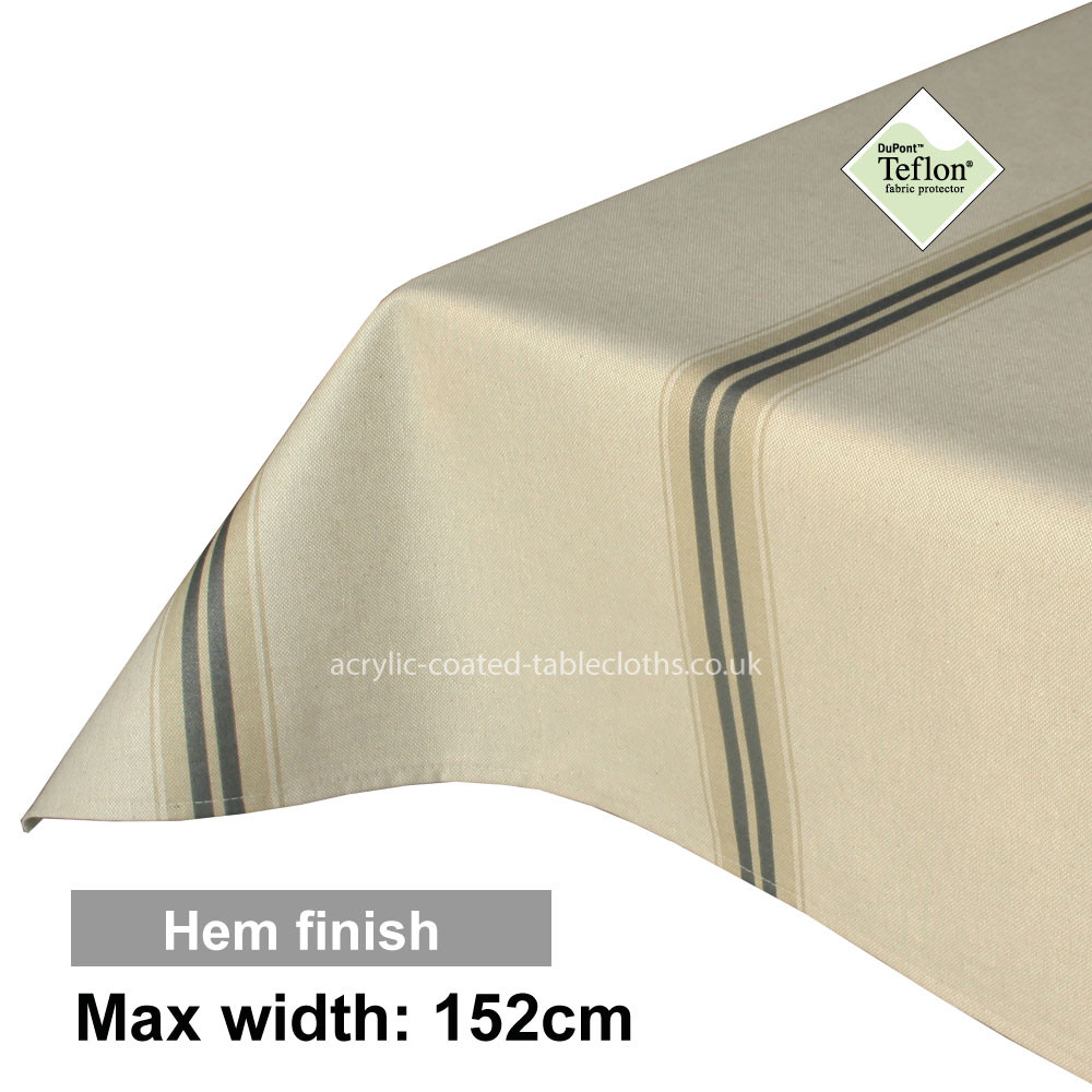 Acrylic Coated Tablecloth with Hem finish