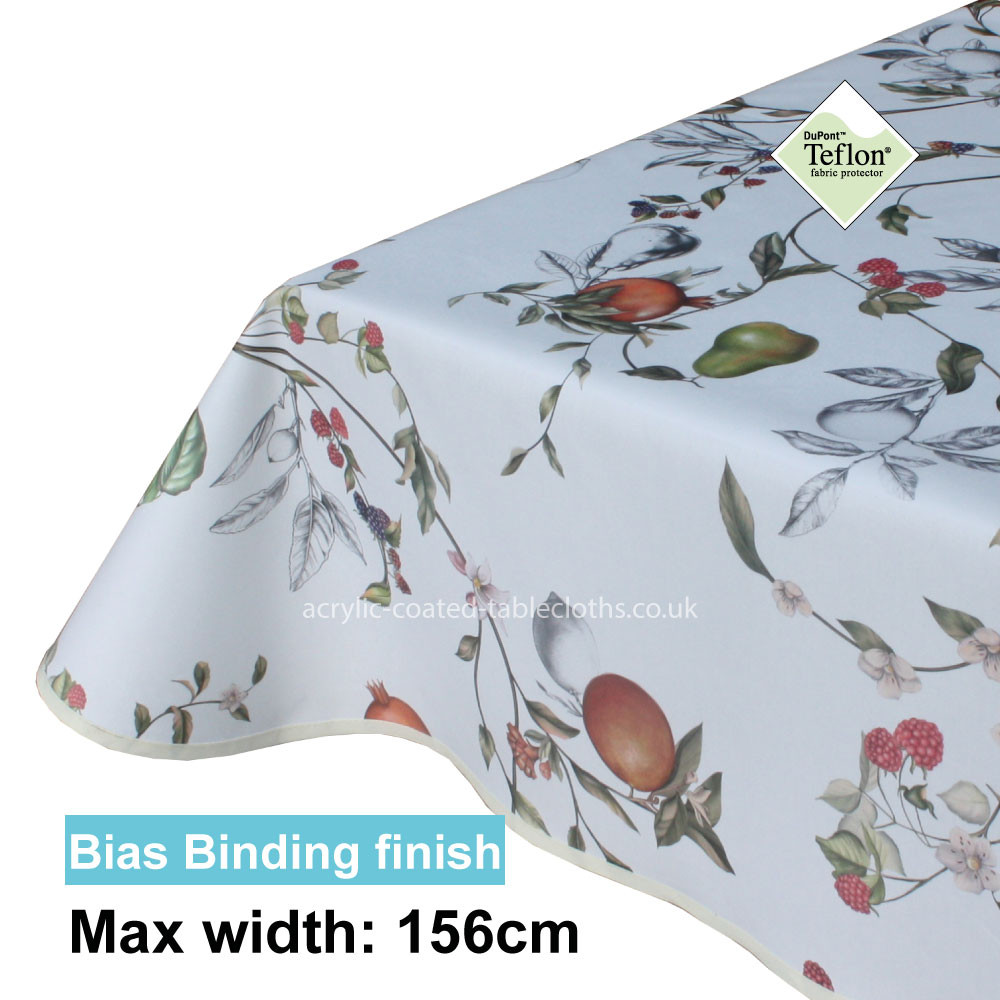 Acrylic Coated Tablecloth with Bias Binding