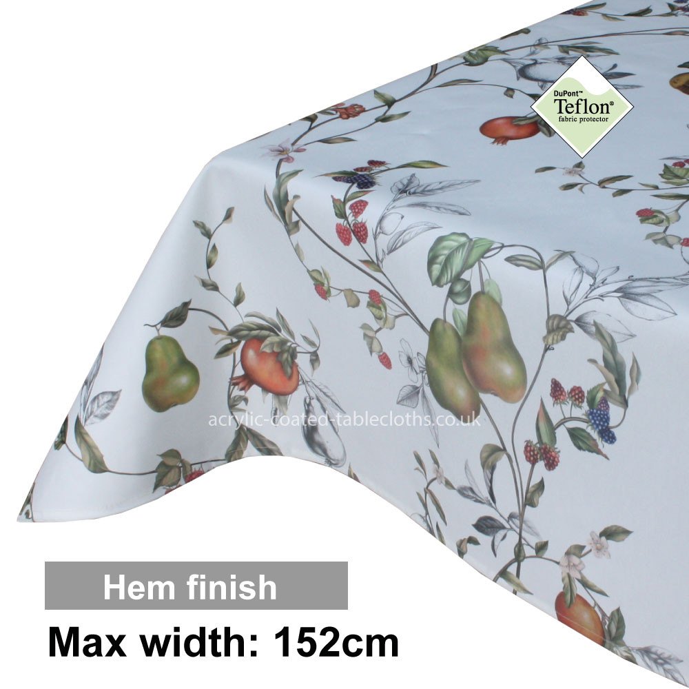 Acrylic Coated Tablecloth with Hem finish