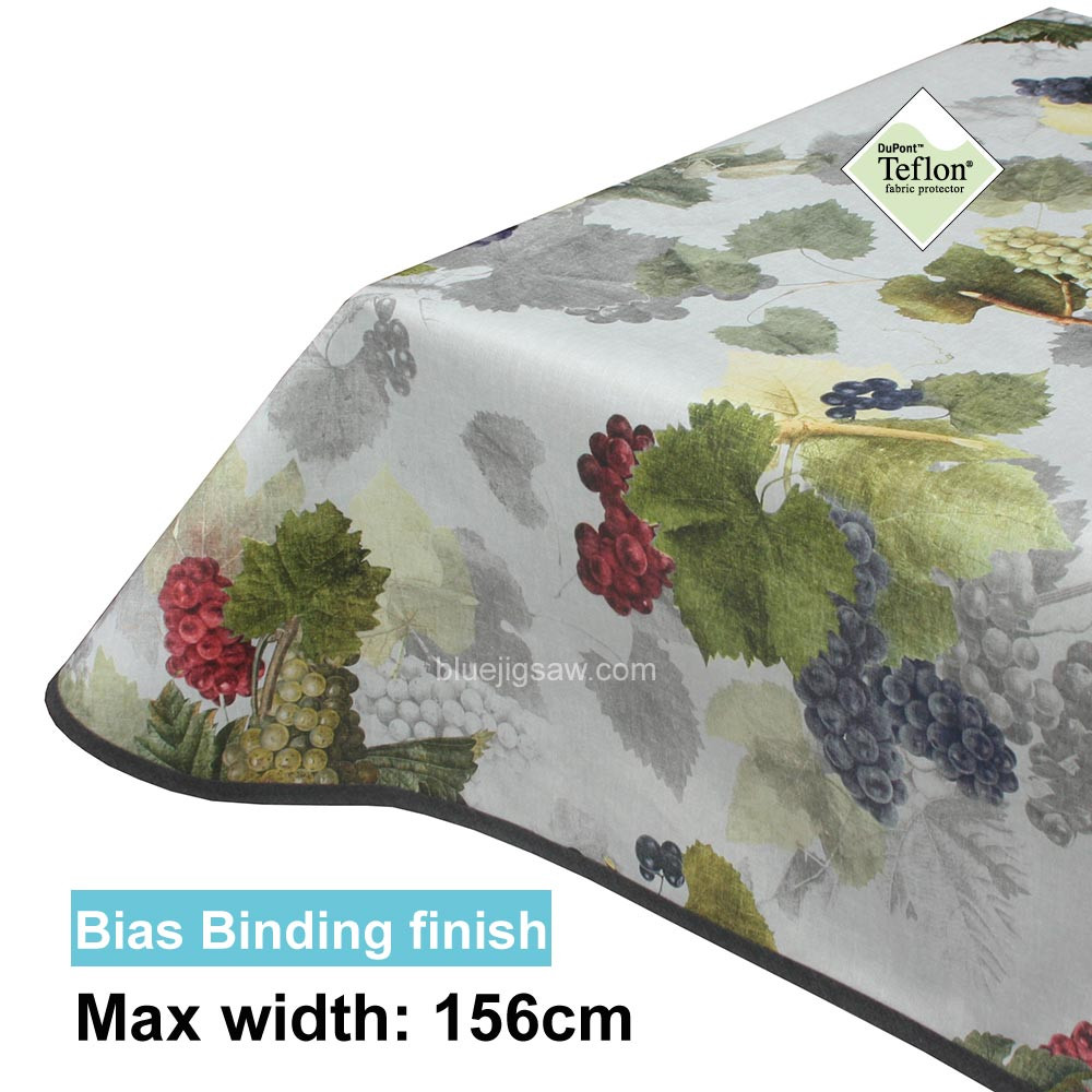 Acrylic Coated Tablecloth with Bias Binding