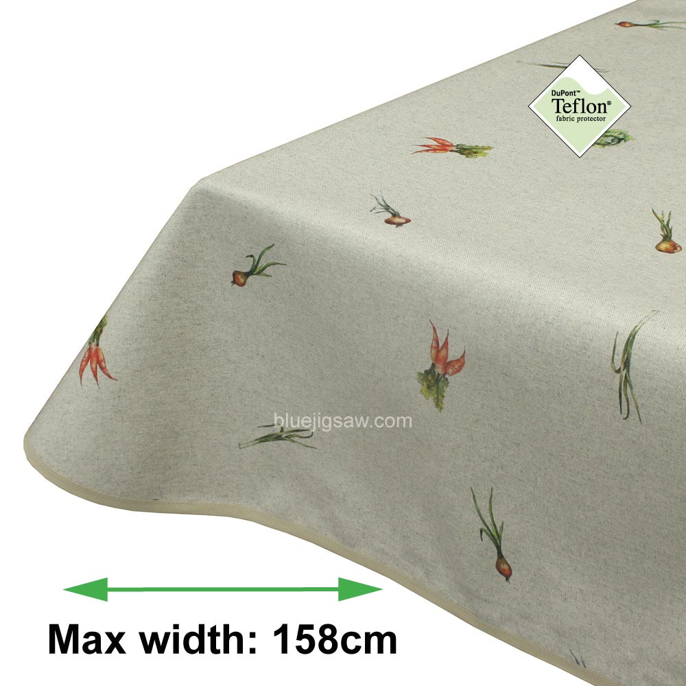 Garden Vegetables Acrylic Coated Tablecloth with Teflon