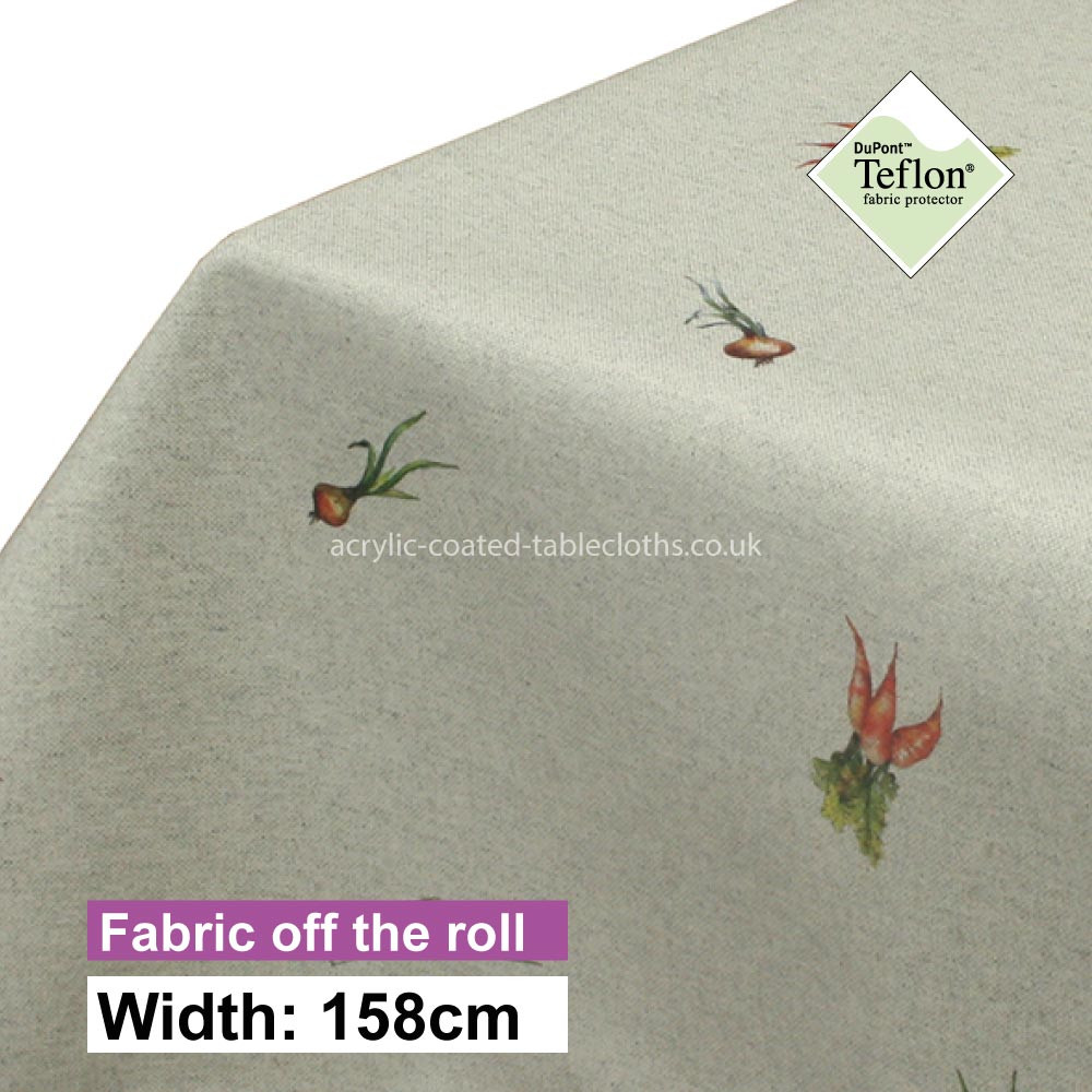 Garden Vegetables Acrylic Coated Fabric