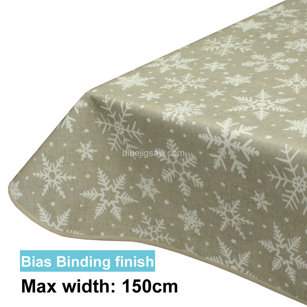 Acrylic Coated Tablecloth with Bias Binding