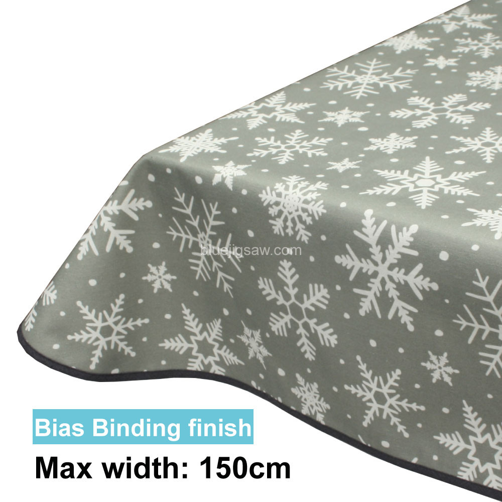 Acrylic Coated Tablecloth with Bias Binding