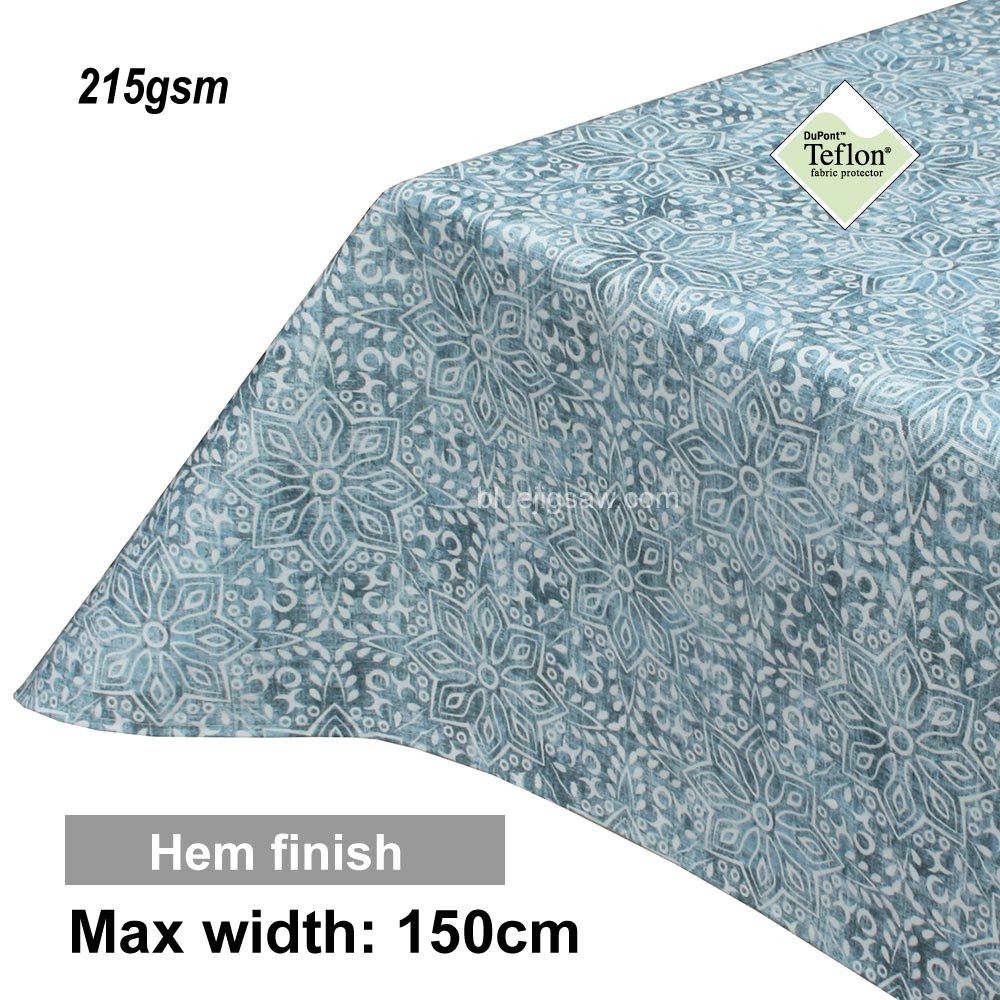 Acrylic Coated Tablecloth with Hem finish