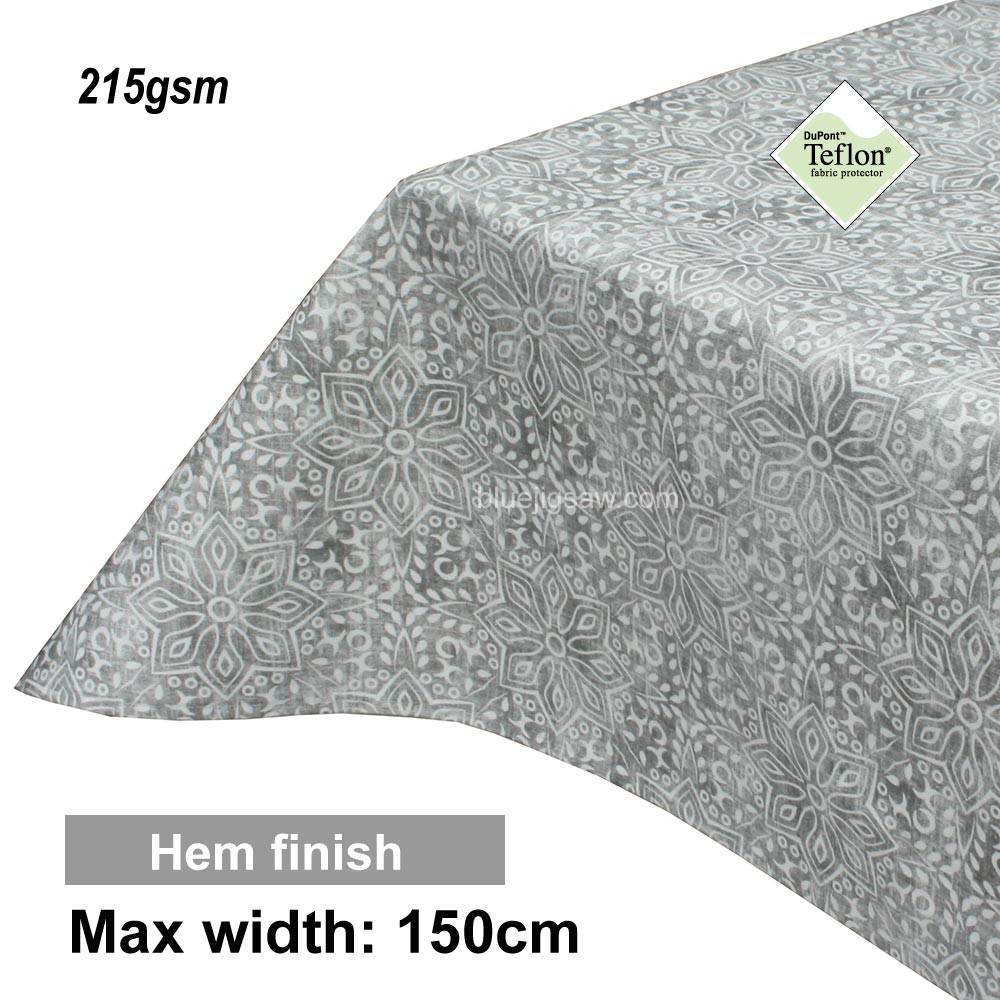 Acrylic Coated Tablecloth with Hem finish