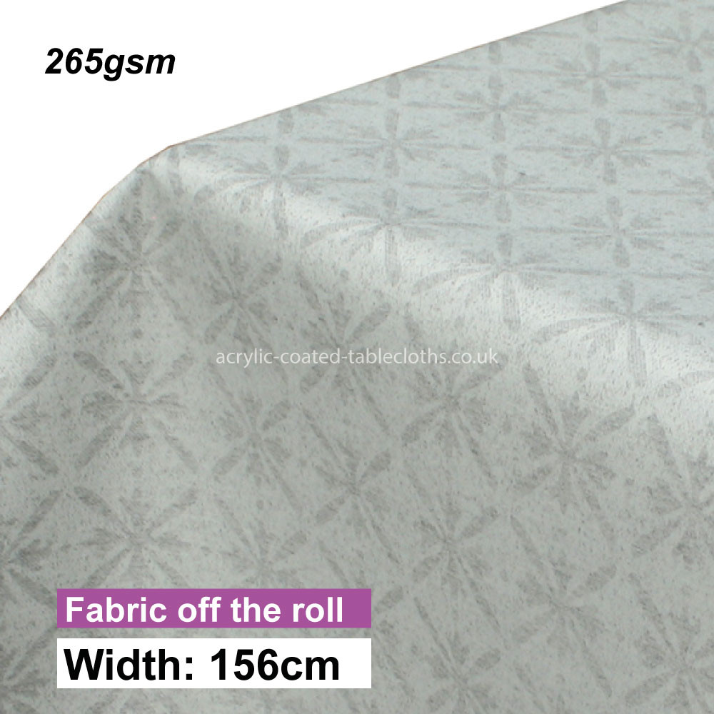 Berkeley Silver Acrylic Coated Fabric