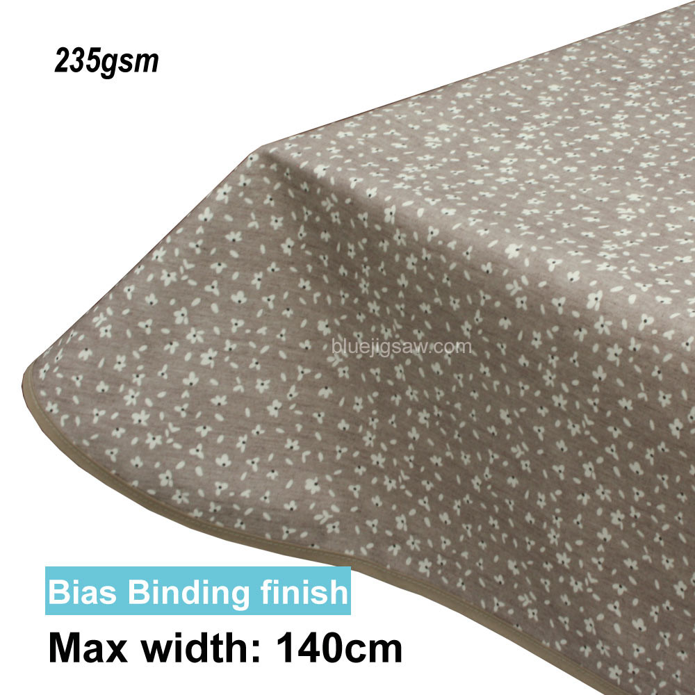 Acrylic Coated Tablecloth with Bias Binding