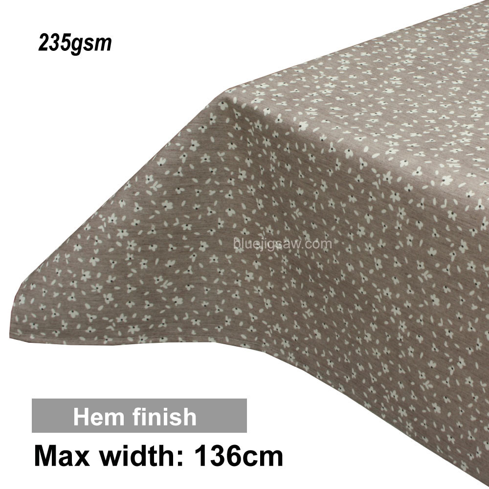 Acrylic Coated Tablecloth with Hem finish