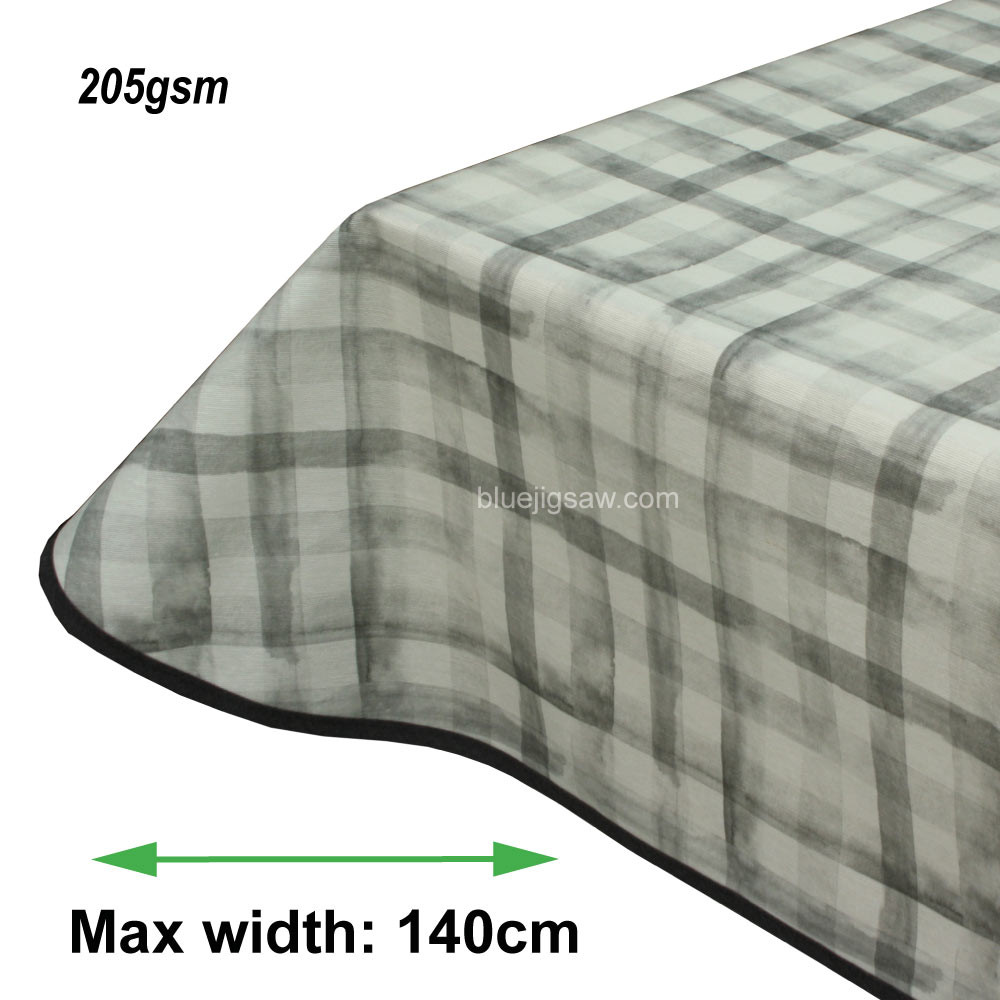 Vanya Grey Acrylic Coated Tablecloth
