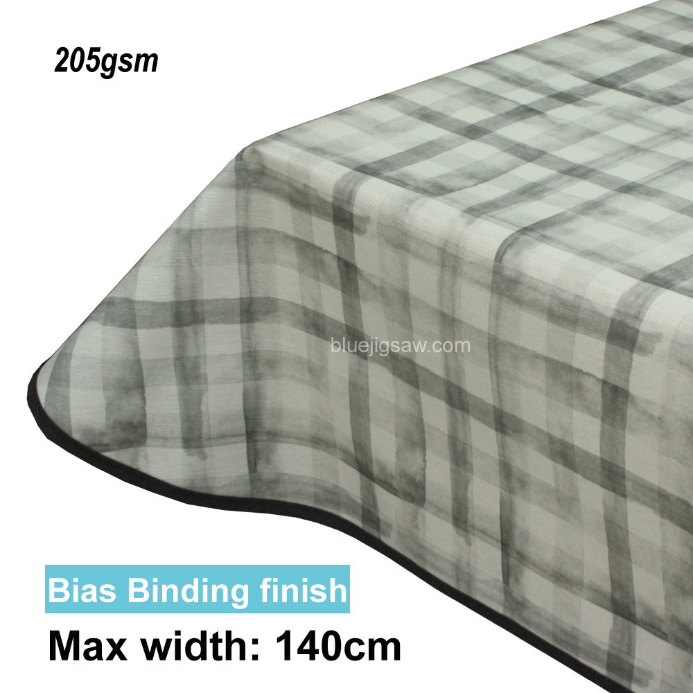 Acrylic Coated Tablecloth with Bias Binding