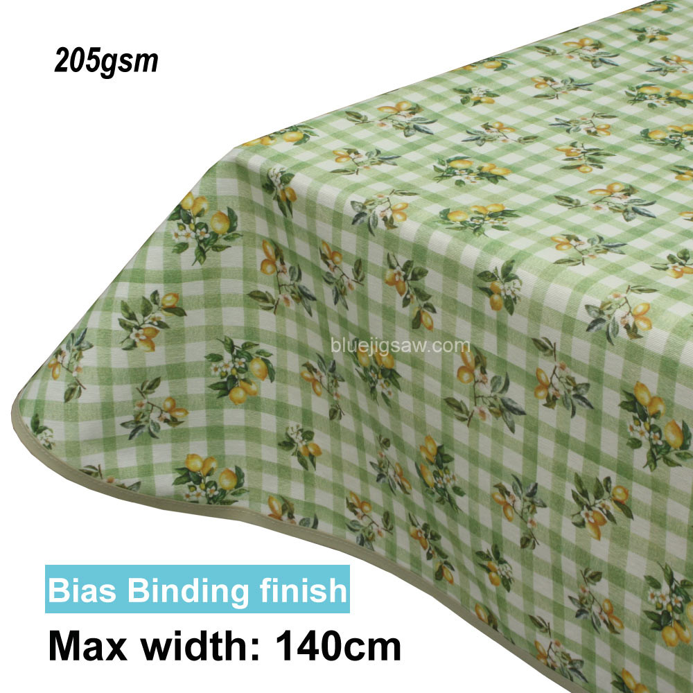 Acrylic Coated Tablecloth with Bias Binding
