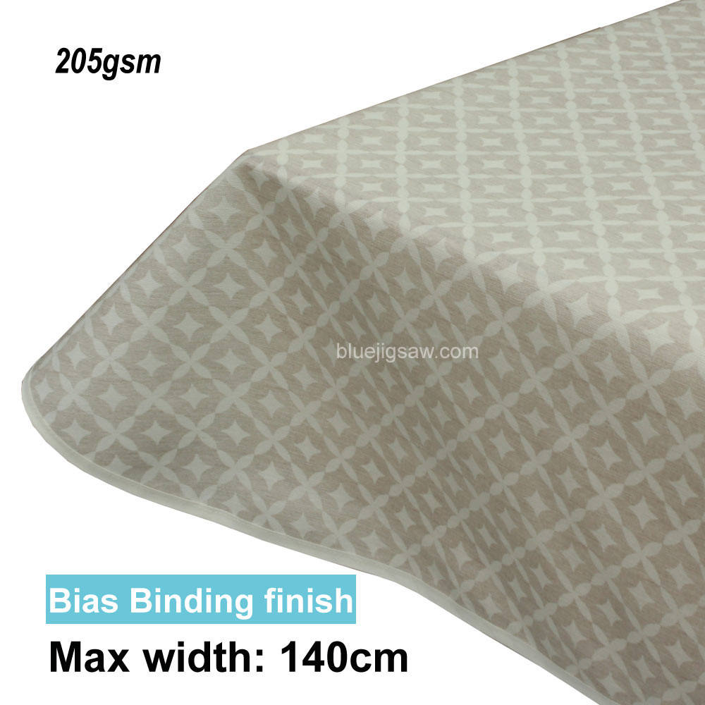Acrylic Coated Tablecloth with Bias Binding